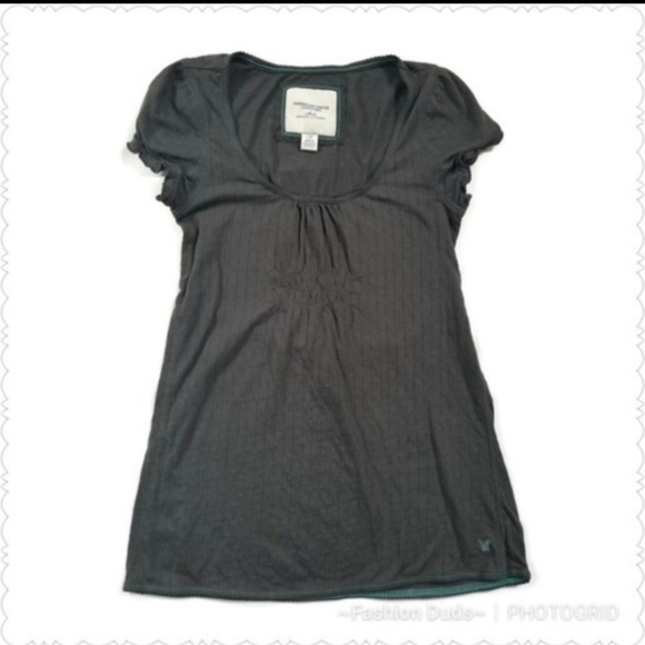 AMERICAN EAGLE Top AEO GRAY S P - Picture 1 of 5